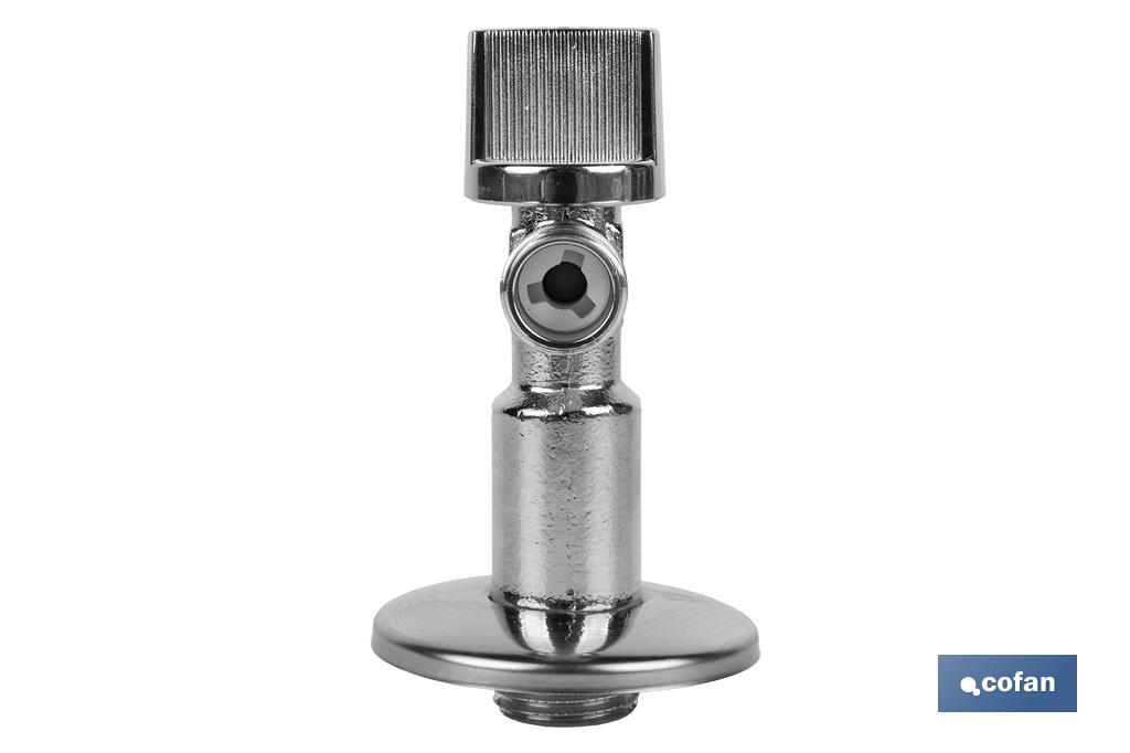Set of 2 Angle Valves | Available in 2 sizes | Brass CW617N | 1/4 Turn Angle Valve - Cofan