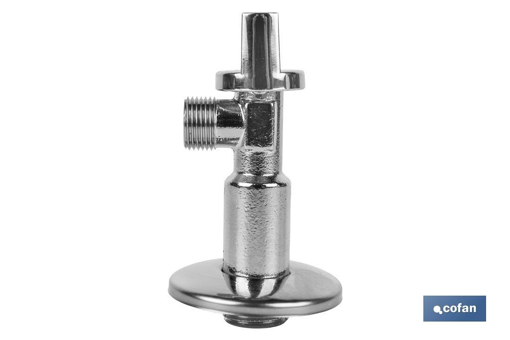 Set of 2 Angle Valves | Brass CW617N | 1/4 Turn Angle Valve - Cofan