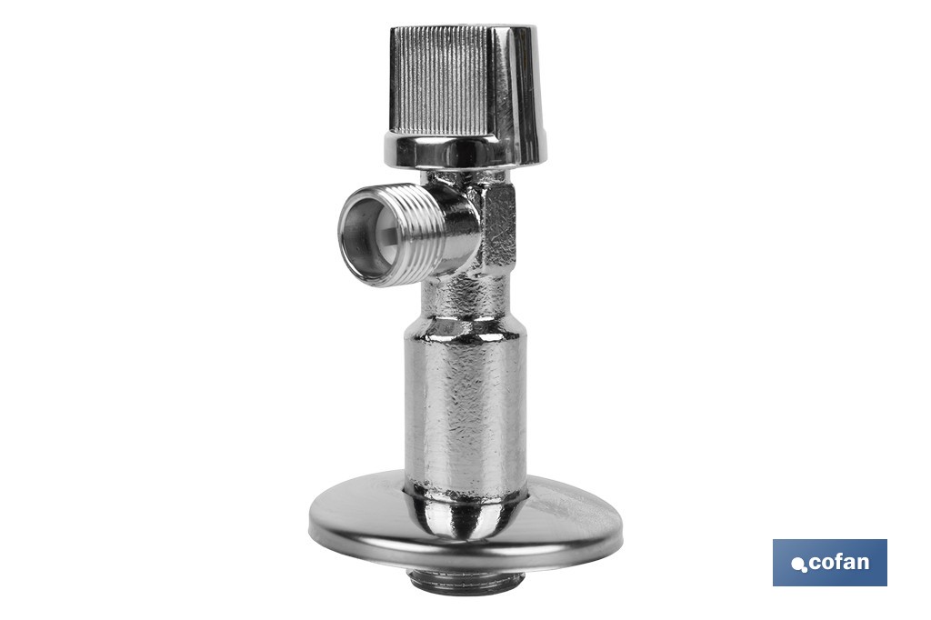 Kit de 2 Válvulas de Esquadria | Medidas: 1/2" x 3/8" Fecho e Abertura 1/4 de Volta | Fabricadas em Latão CW617N - Cofan