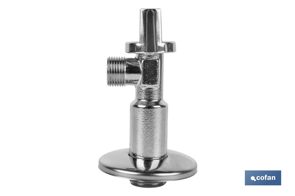 Kit de 2 Válvulas de Esquadria | Medidas: 1/2" x 3/8" Fecho e Abertura 1/4 de Volta | Fabricadas em Latão CW617N - Cofan