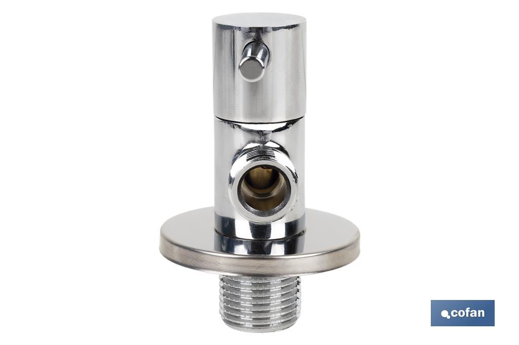 Angle valve | Lux Model | 1/4 turn handle | PN16 | Available in two sizes - Cofan