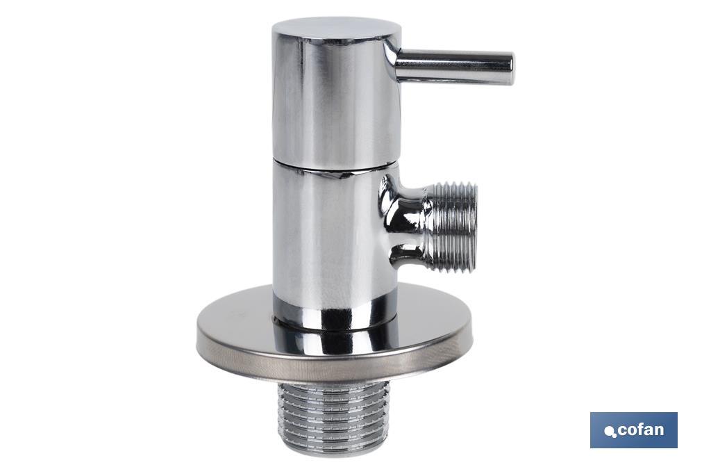 Angle valve | Lux Model | 1/4 turn handle | PN16 | Available in two sizes - Cofan