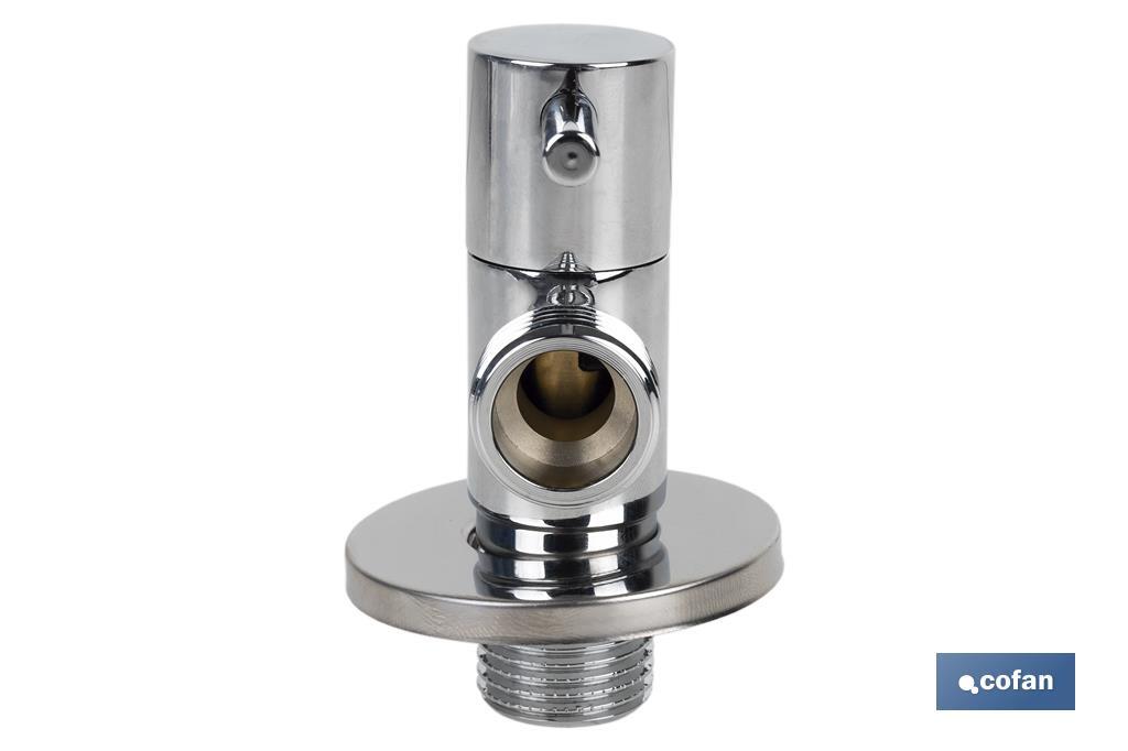 Angle valve | Lux Model | 1/4 turn handle | PN16 | Available in two sizes - Cofan