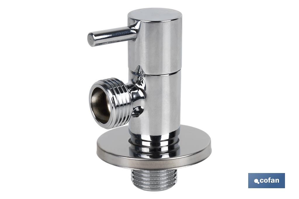 Angle valve | Lux Model | 1/4 turn handle | PN16 | Available in two sizes - Cofan