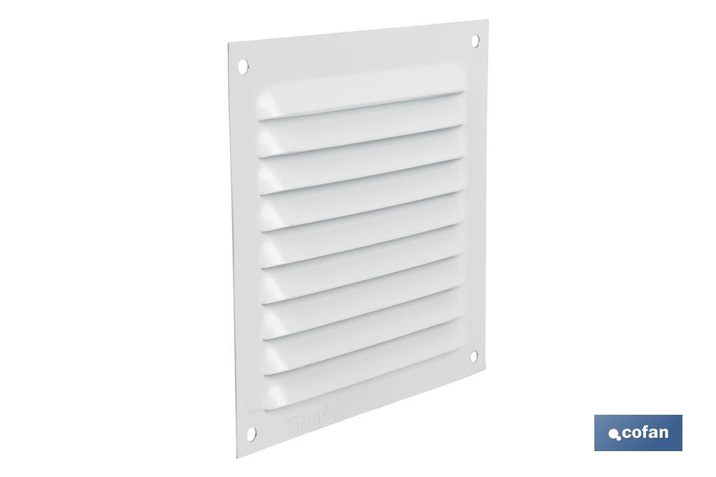 Ventilation grille | White aluminium | Available in various sizes to choose from - Cofan
