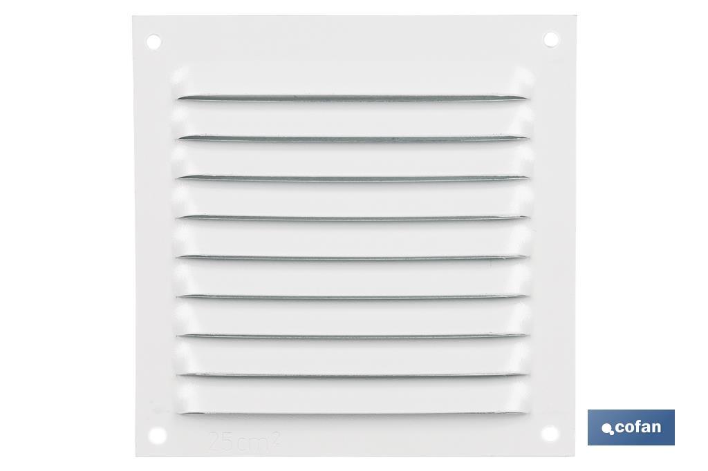 Ventilation grille | White aluminium | Available in various sizes to choose from - Cofan