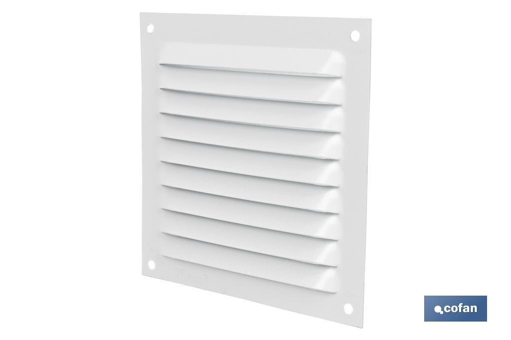 Ventilation grille | White aluminium | Available in various sizes to choose from - Cofan