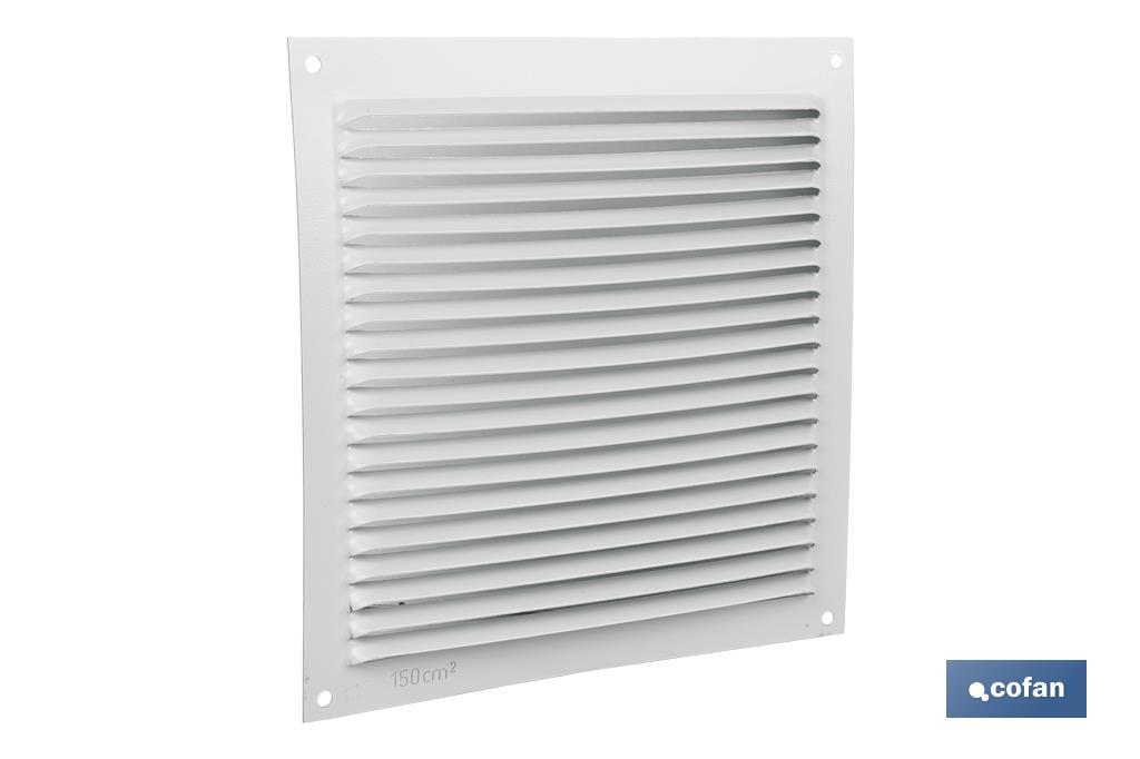 Ventilation grille | White aluminium | Available in various sizes to choose from - Cofan