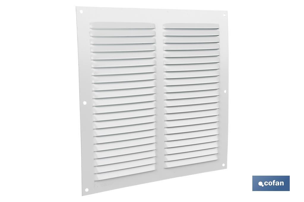 Ventilation grille | White aluminium | Available in various sizes to choose from - Cofan