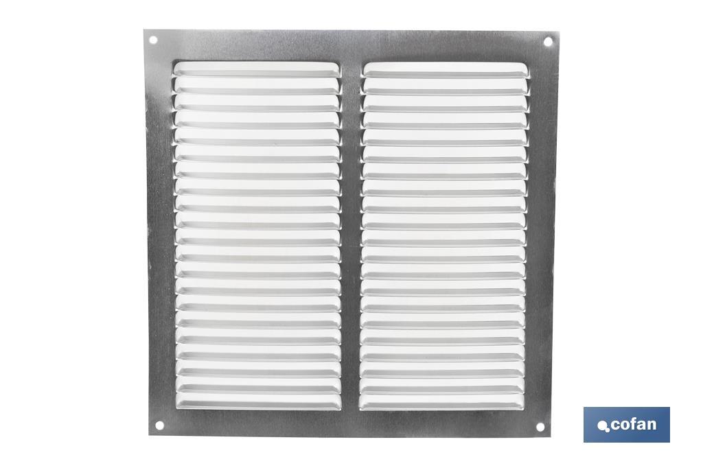 Grille de Ventilation | Fabriquée en Aluminium Couleur Bois | Avec ou Sans Moustiquaire - Cofan