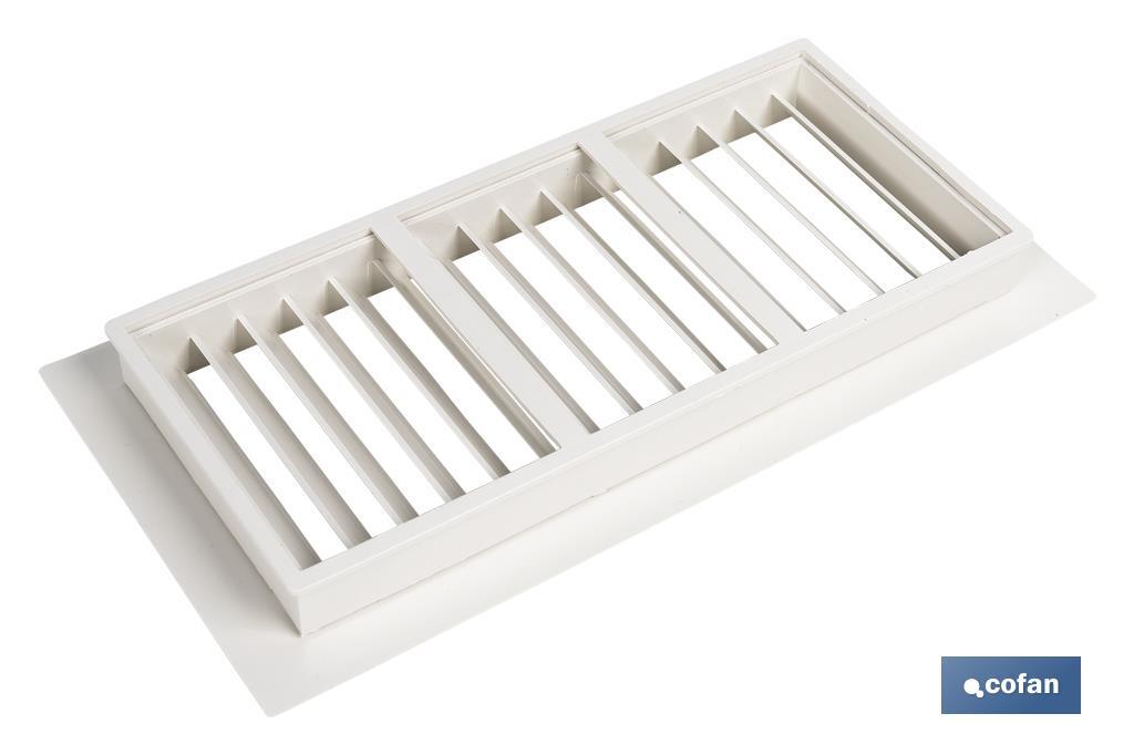 Cofan Grelha de Ventilação para Encastrar | Fabricada em AlBS | Medida de 13,3 x 26 cm - Cofan