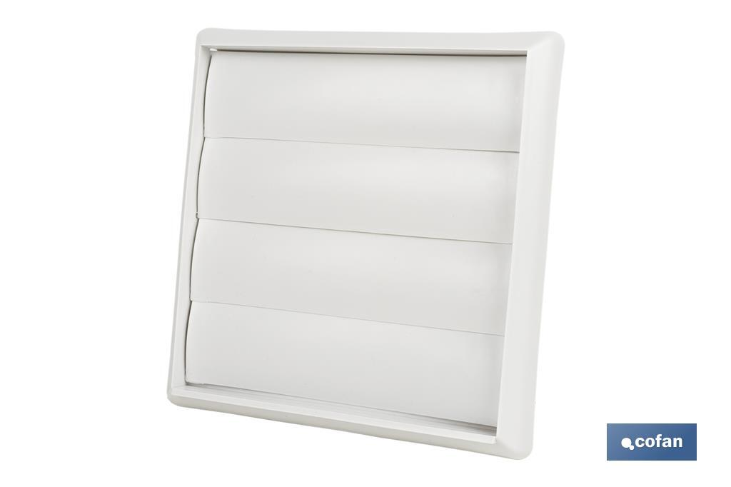 Grille de ventilation avec 4 lames mobiles | ABS blanc | Plusieurs dimensions - Cofan