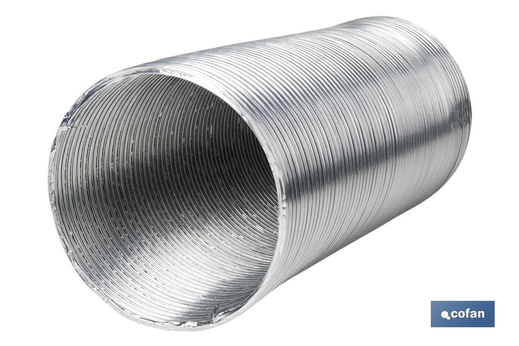 Aluminium semi-rigid flexible hose duct | Available in different lengths and diameters - Cofan