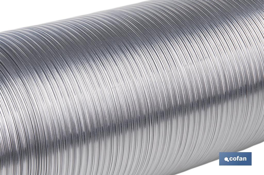Aluminium semi-rigid flexible hose duct | Available in different lengths and diameters - Cofan