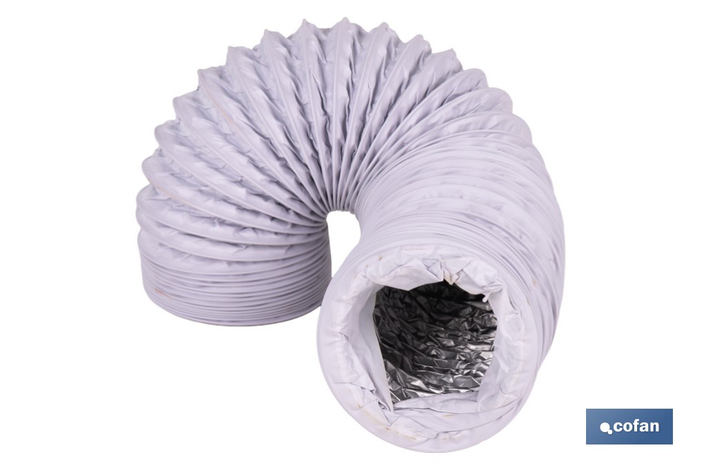 Tubo de evacuación extensible | Adecuado para secadora y aire acondicionado | Resistente hasta 150 °C | Disponible en diferentes medidas - Cofan