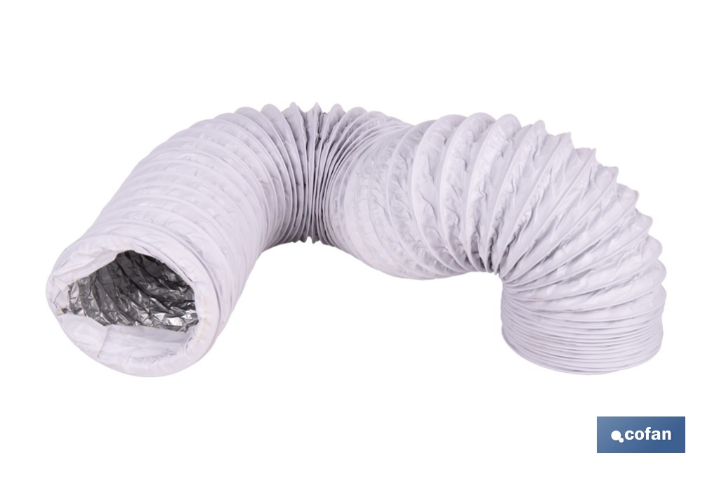 Tubo de evacuación extensible | Adecuado para secadora y aire acondicionado | Resistente hasta 150 °C | Disponible en diferentes medidas - Cofan