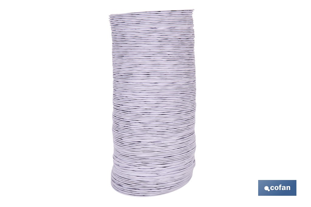 Tubo de evacuación extensible | Adecuado para secadora y aire acondicionado | Resistente hasta 150 °C | Disponible en diferentes medidas - Cofan