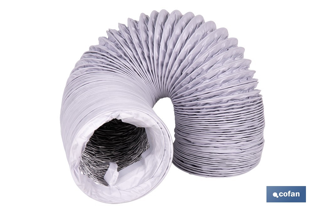 Tubo de evacuación extensible | Adecuado para secadora y aire acondicionado | Resistente hasta 150 °C | Disponible en diferentes medidas - Cofan