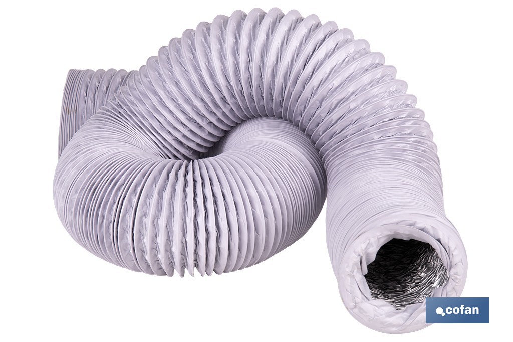 Tubo de evacuación extensible | Adecuado para secadora y aire acondicionado | Resistente hasta 150 °C | Disponible en diferentes medidas - Cofan