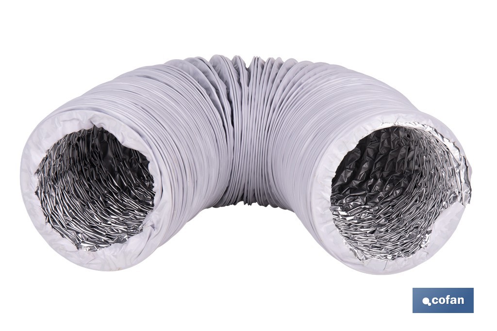 Tubo de evacuación extensible | Adecuado para secadora y aire acondicionado | Resistente hasta 150 °C | Disponible en diferentes medidas - Cofan