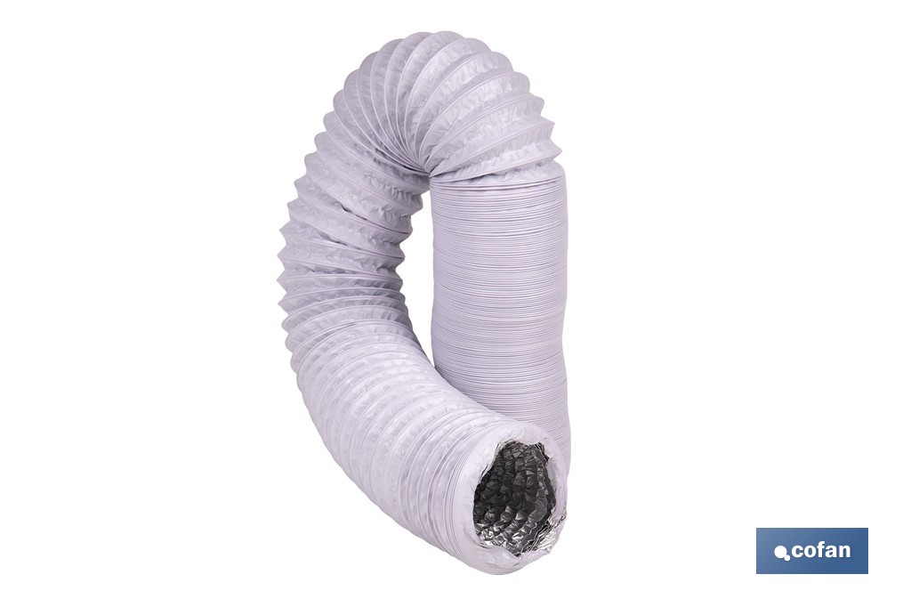 Tubo de evacuación extensible | Adecuado para secadora y aire acondicionado | Resistente hasta 150 °C | Disponible en diferentes medidas - Cofan