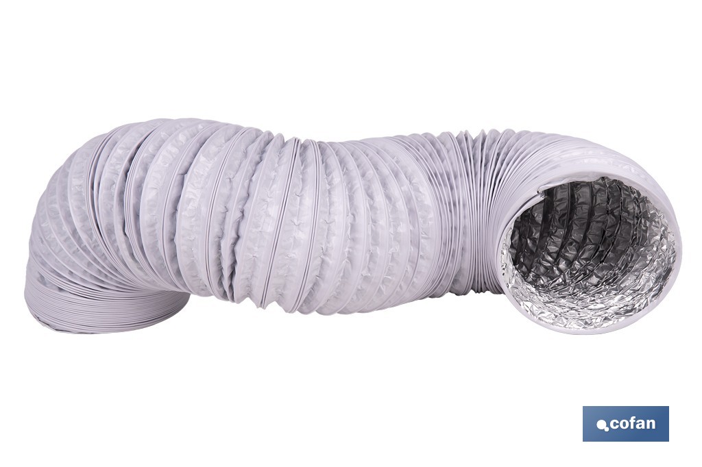Tubo de evacuación extensible | Adecuado para secadora y aire acondicionado | Resistente hasta 150 °C | Disponible en diferentes medidas - Cofan