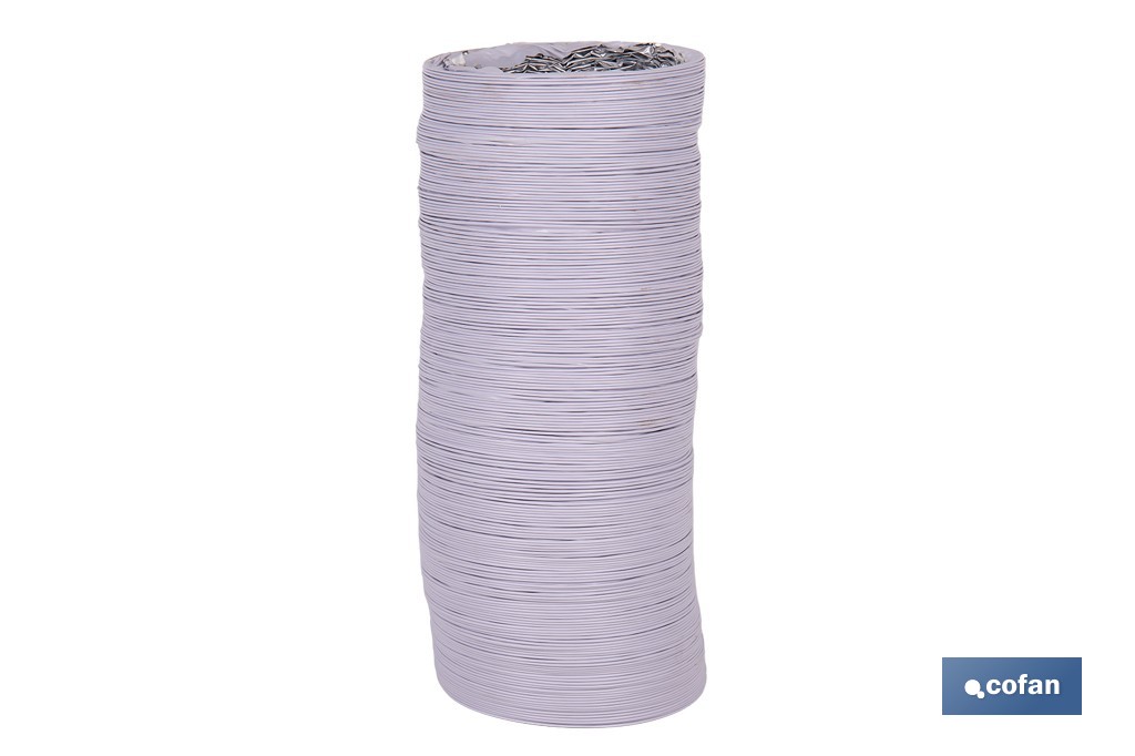Tubo de evacuación extensible | Adecuado para secadora y aire acondicionado | Resistente hasta 150 °C | Disponible en diferentes medidas - Cofan