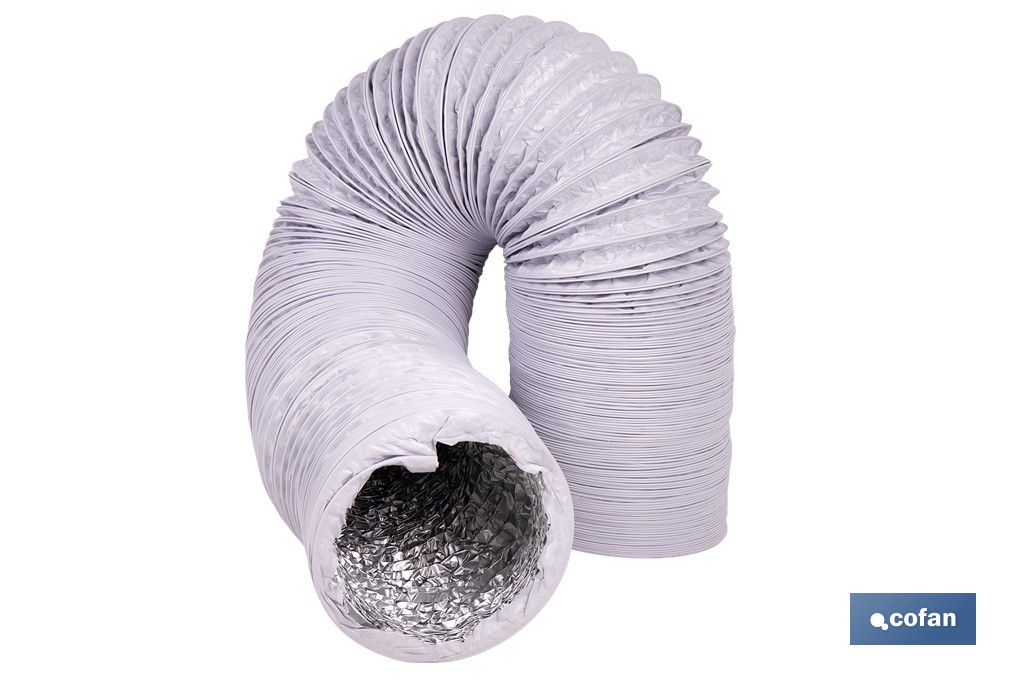 Tubo de evacuación extensible | Adecuado para secadora y aire acondicionado | Resistente hasta 150 °C | Disponible en diferentes medidas - Cofan