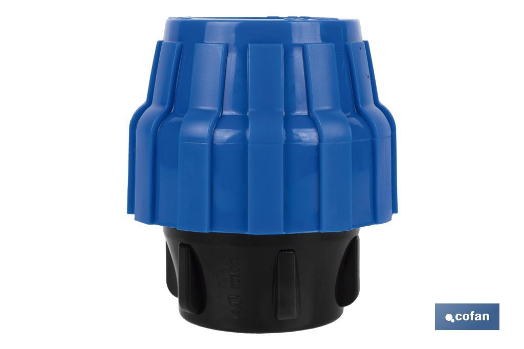 End cap fitting | Available in different diameters - Cofan