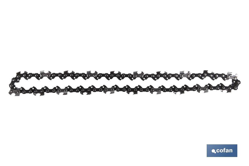 Ricambio | Catena per sega elettrica | Denti rotondi | Taglio pulito e continuo | Confezione da 5 unità - Cofan