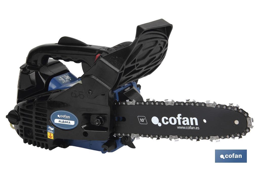 Chain Saw, Alaska Model | 25.4cc. Engine | Small Guide Chain 10" - Cofan