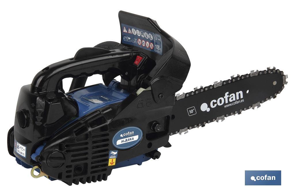 Chain Saw, Alaska Model | 25.4cc. Engine | Small Guide Chain 10" - Cofan