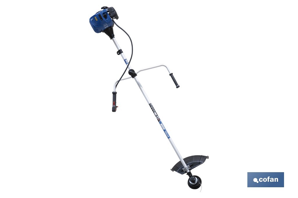 Desbrozadora de gasolina | Motor 2 tiempos | 51,7 cc | Motor eficiente | Incluye manillar plegable y arnés doble - Cofan