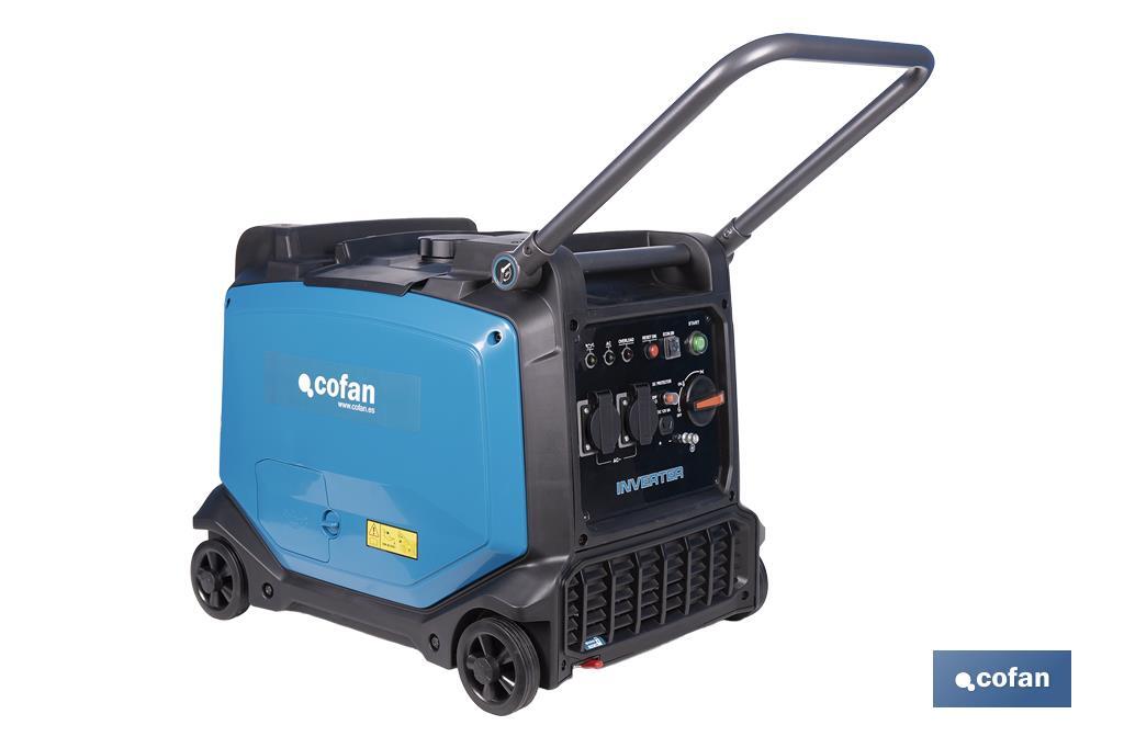 Generador inverter de gasolina de 223 cc | Motor de 4 tiempos | Generador inverter portátil | Máxima potencia: 3,8 kVA - Cofan