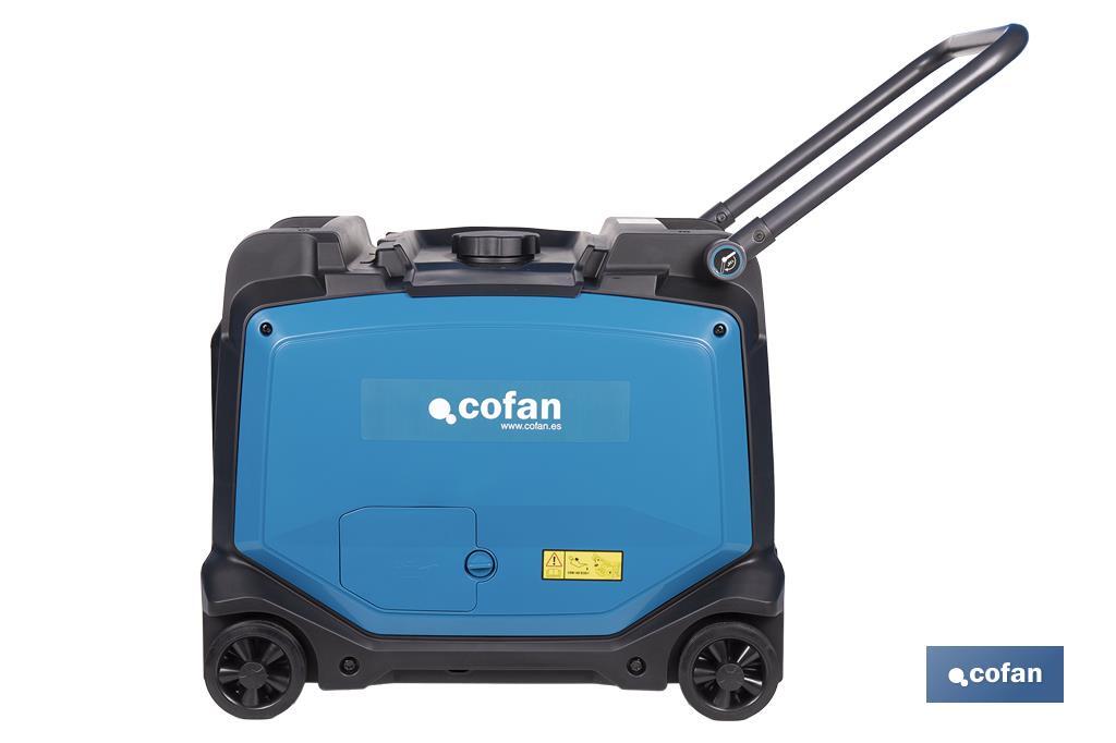 Generador inverter de gasolina de 223 cc | Motor de 4 tiempos | Generador inverter portátil | Máxima potencia: 3,8 kVA - Cofan