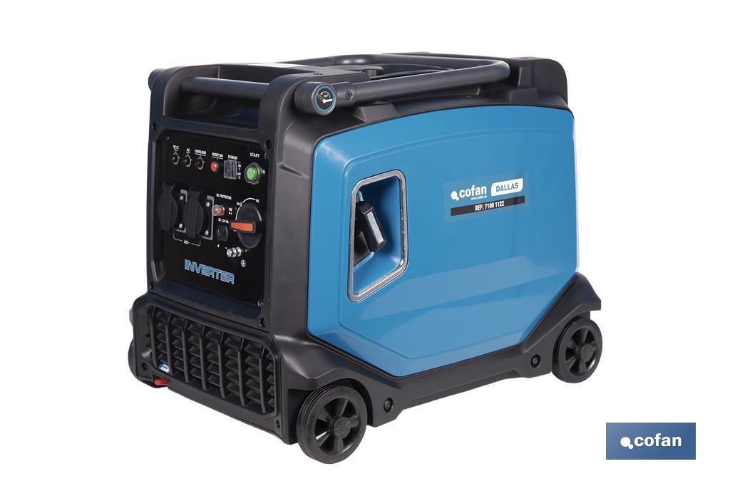 Generador inverter de gasolina de 223 cc | Motor de 4 tiempos | Generador inverter portátil | Máxima potencia: 3,8 kVA - Cofan