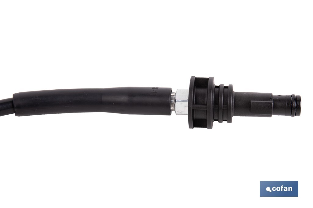 Manguera para limpieza de tuberías | Longitud: 7,5 m | Conexión M22 y bayoneta | Accesorio para Hidrolimpiadora Cofan | Ideal para desatrancos - Cofan