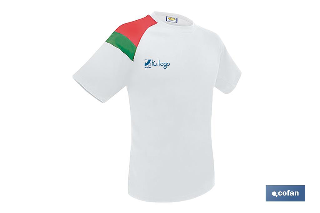 Camiseta blanca con detalle bandera de Portugal - Cofan