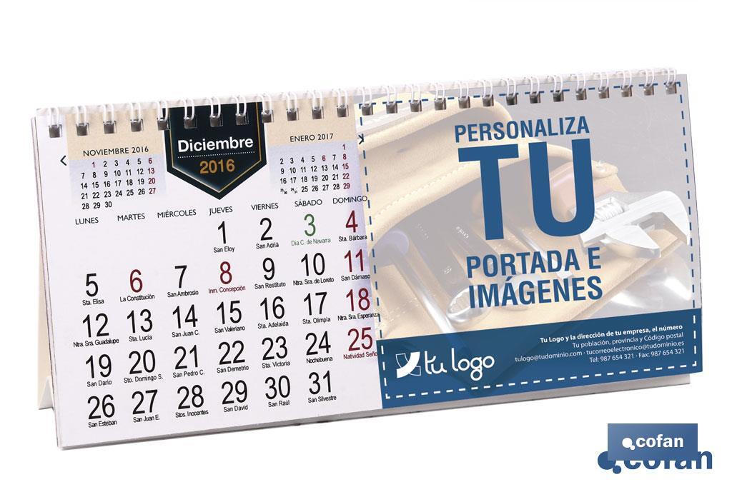 Calendarios de sobremesa de 22 x 10 cm - Cofan