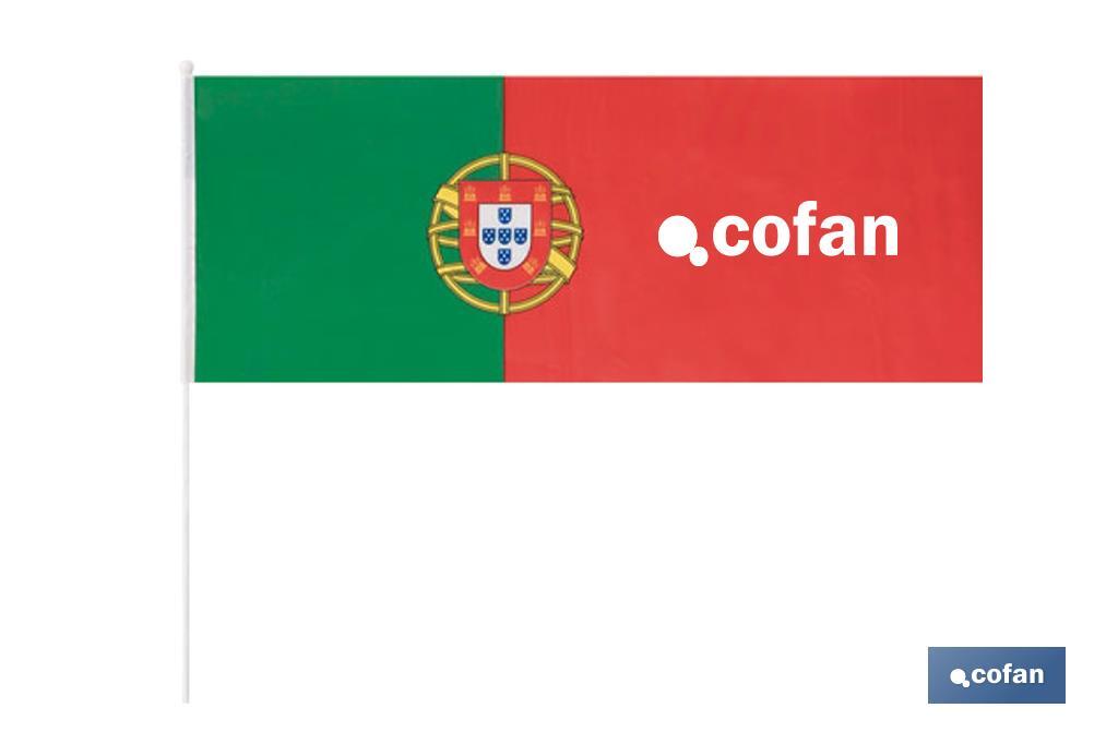 Bandera de Portugal 80x30 cm - Cofan