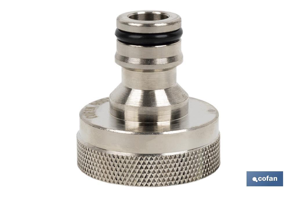 Adaptador de rosca | Hembra de latón | Para manguera de jardín | Diferentes Medidas - Cofan