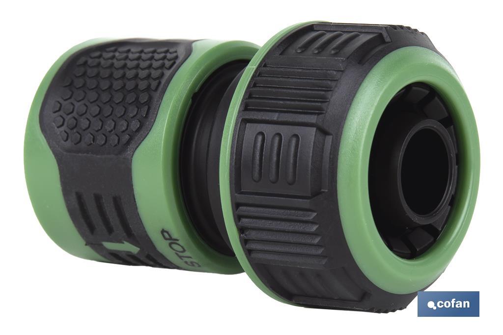 Conector de mangueras de riego | Diferentes Medidas | Fabricado en ABS - Cofan