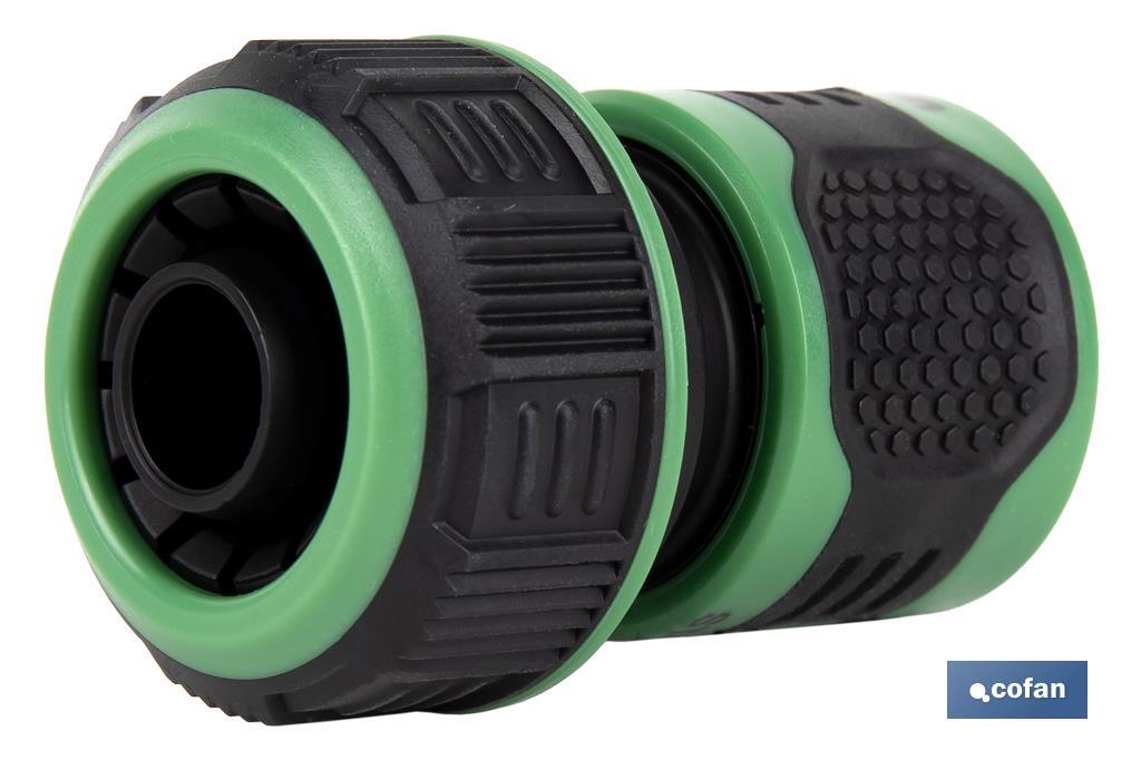 Conector de mangueras de riego | Diferentes Medidas | Fabricado en ABS - Cofan