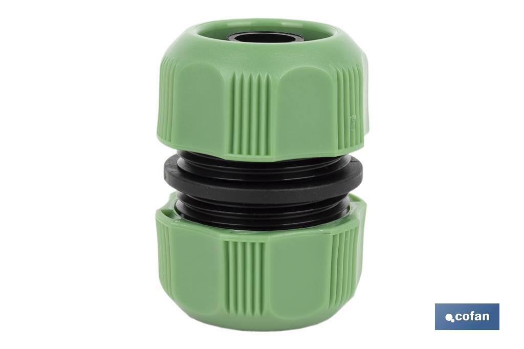 Hose repair connector for irrigation hoses | Available in two sizes | ABS - Cofan