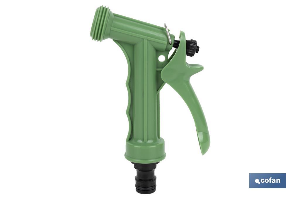 Pistola de Riego para Manguera de Jardín | Adecuada para regar plantas o césped | Con Chorro de alta presión - Cofan