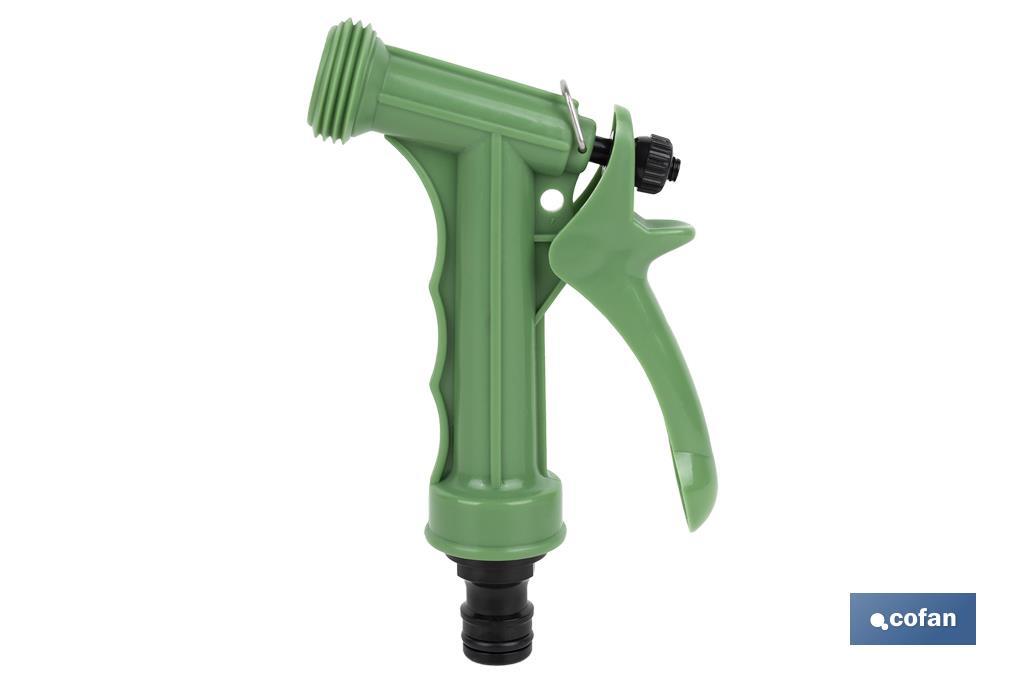 Pistola de Riego para Manguera de Jardín | Para regar plantas o césped | Con Chorro de alta presión - Cofan