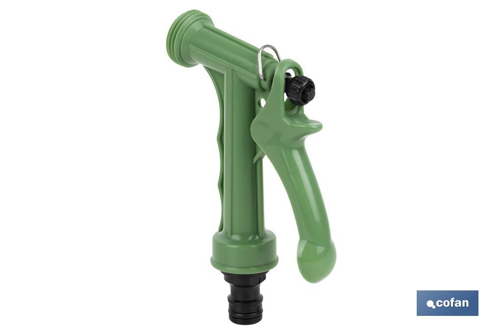 Pistola de Riego para Manguera de Jardín | Para regar plantas o césped | Con Chorro de alta presión - Cofan