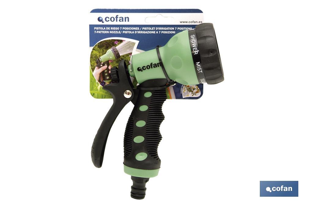 ABS garden hose spray gun | 7 Spray patterns | Suitable for watering plants and lawn - Cofan