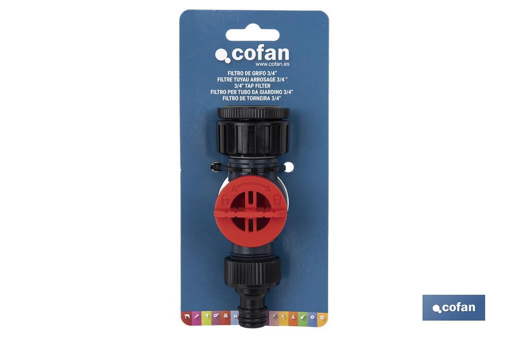 Conector con filtro de agua ajustable - Cofan