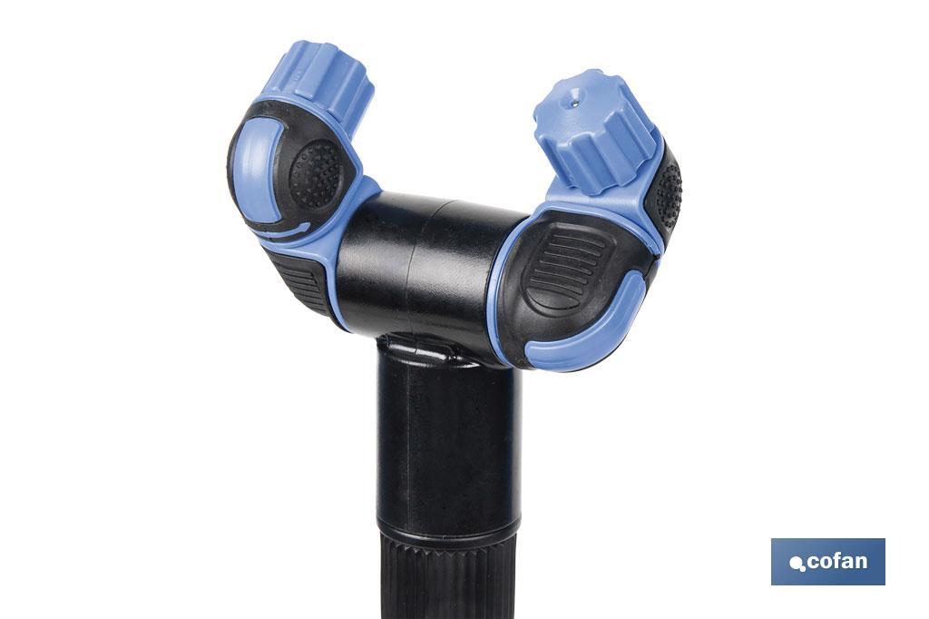 Torre de nebulización extensible para exteriores | Desde 12 hasta 48 cm | Boquillas de ángulo ajustable - Cofan